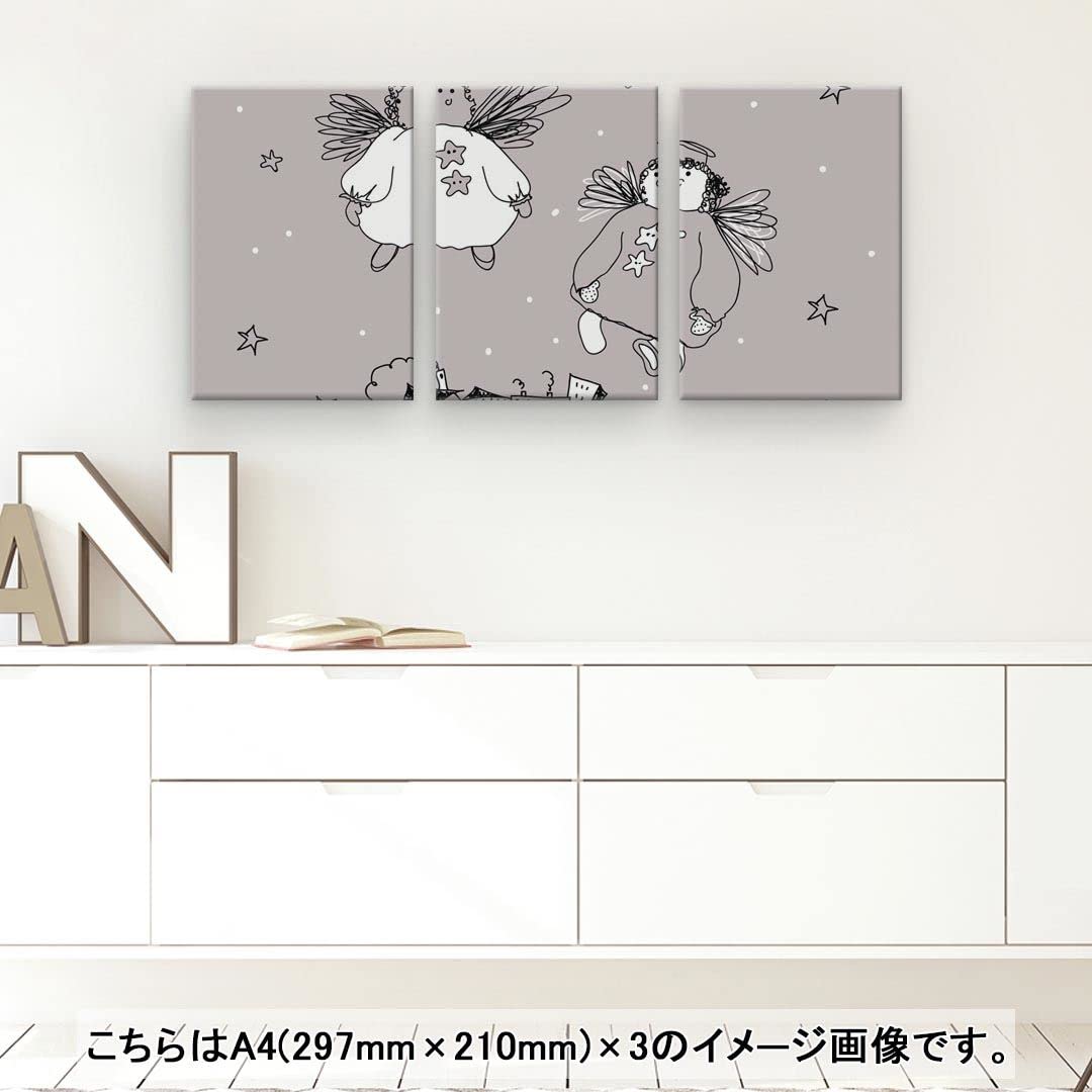 Amazon.co.jp: アートパネル 3連 3枚セット 絵 絵画 飾り igsticker